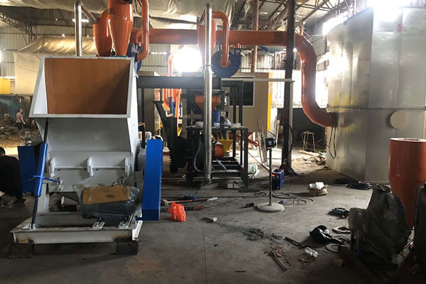 800kg/h aluminum plastic plate and medical blister recycling machine in Dubai