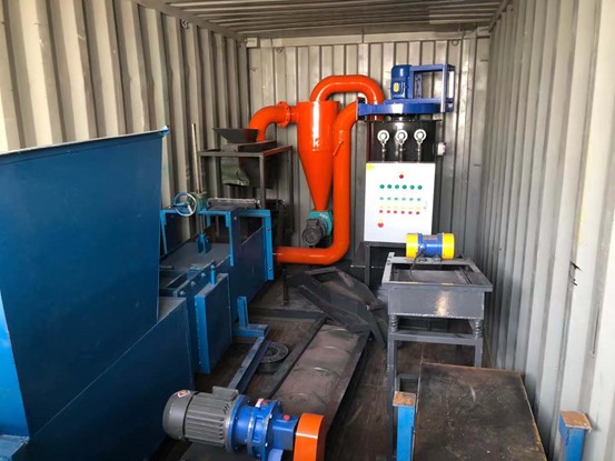 Aluminum copper wire recycling machine and PCB circuit board dismantling machine shipped to India