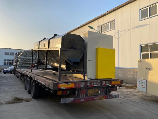 Aluminum-plastic board recycling machine ready for our Chinese customer