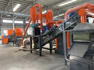 500kg/h Copper Aluminum Radiator Recycling Machine Installed in Malaysia