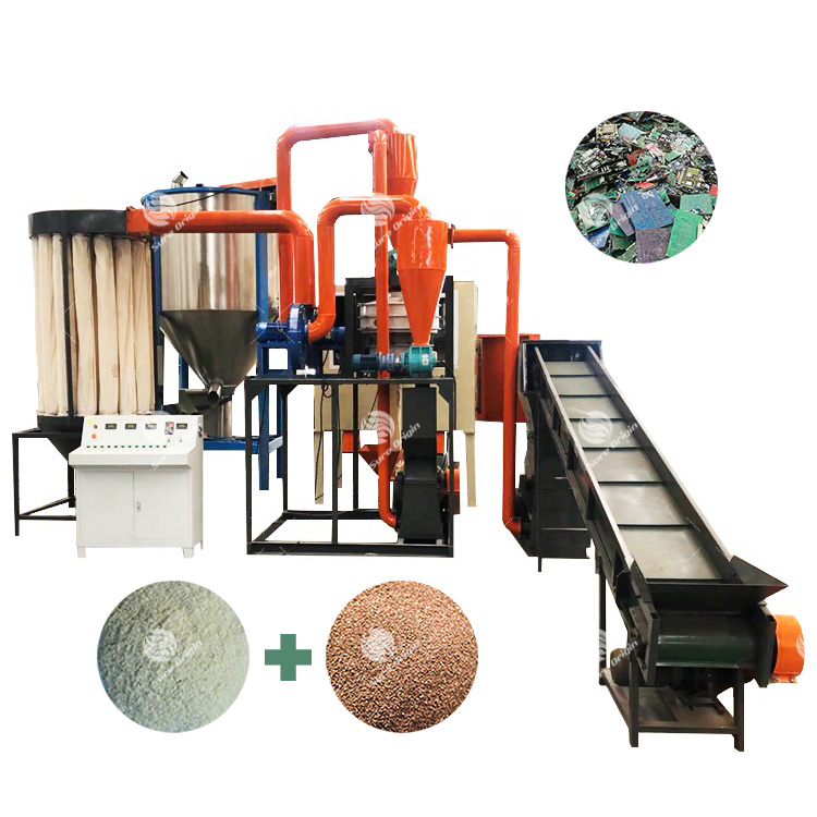 Principle and characteristics of pcb circuit board recycling machine