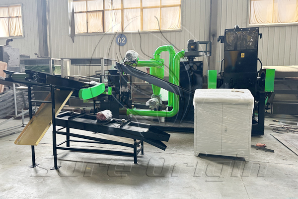 Large copper wire recycling machine uses dual separation technology to sort copper wire recycling and plastic